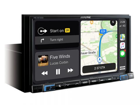 Alpine Autoradio für Smart ForFour 454 Bluetooth DAB CD/USB Apple Android Set 