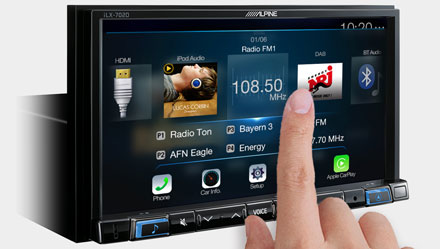 WVGA-touchscreen met hoge resolutie - iLX-702D