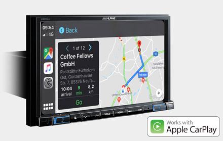 Online Navigation with Apple CarPlay - X803D-U
